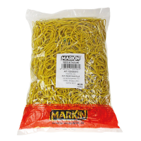 Elastici - gomma gialla - Ø 8 cm - sacco da 1 kg - Markin - Y525G080X15 - 8007047005113 - DMwebShop