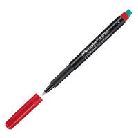 Pennarello Multimark universale permanente con gomma - punta fine 0,6 mm - rosso - Faber Castell - 151321 - 4005401513216 - DMwebShop
