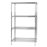 Kit scaffale Archimede - 4 ripiani - acciaio cromato - 60 x 90 x 160 cm - Serena Group - 4X609016 - 8032937535661 - DMwebShop