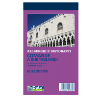 Blocco comande 2 tagliandi - 25-25 copie autoricopianti - 16,8 x 10 cm - conf. 10 pezzi - Data Ufficio - DU161872T00 - 8008842585022 - DMwebShop