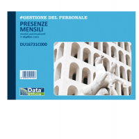 Blocco presenze mensili - 25-25 copie autoricalcanti - 14,8 x 21,5 cm - Data Ufficio - DU16731C000 - 8008842585305 - DMwebShop