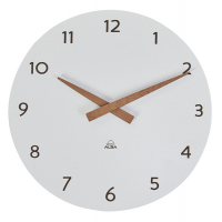 Orologio da parete HorMilena - Ø 30 cm - bianco-legno - Alba - HORMILENA BC - 3129710017034 - DMwebShop
