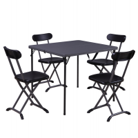 Set pranzo pieghevole Horeca - antracite - set 5 elementi - Garden Friend - S1815086 - DMwebShop