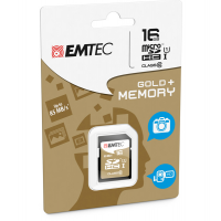 SDHC Class 10 Gold + - 16 Gb - Emtec - ECMSD16GHC10GP - 3126170142078 - DMwebShop