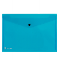 Busta con bottone Pull - 21 x 29,7 cm - azzurro - King Mec - 00111316 - 8004389067724 - DMwebShop