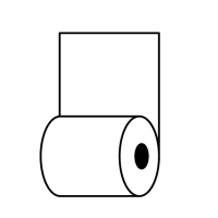 Rotolo per distributori self service - 59,5 mm x 85 mt - 70 gr/m2 - Ø esterno 90 mm - anima 18 mm - Rotolificio Pugliese - TER787 - 8056234802974 - DMwebShop