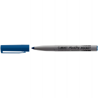 Marcatori permanente Marking a base d'alcool - punta pocket tonda 1,1 mm - blu - conf. 12 pezzi - Bic - 8209012 - 3086121445064 - DMwebShop