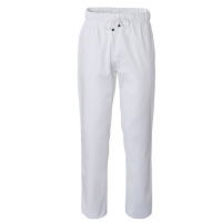 Pantalone da cuoco Plutone - taglia L - bianco - Giblor's - Q8P00193-C01-L - 8056149337981 - DMwebShop