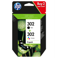 Multipack Cartucce Originali - HP 302 - Confezione 2 cartucce - Hp - X4D37AE - cartucce 302 - inchiostro hp 302 - 190780475898 - DMwebShop