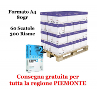 Carta Copy2 - A4 - 80 gr - 500 fogli (bancale da 300 risme Piemonte) Fabriano Performance A4-bancale300r - 8001348103004 - DMwebShop