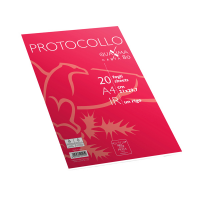 Fogli - protocollo - Quaxima - A4 - 1 rigo - 80 gr - conf. 20 pezzi - Pigna - 02322641R - 8005235204959 - DMwebShop