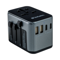 Adattatore da viaggio UTA-03 PD30W - QC - 2xUSB - 2xType-C - Verbatim - 49545 - 023942495451 - DMwebShop