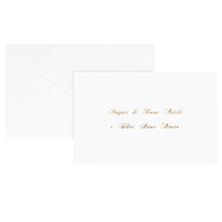 Biglietto natale con busta - 9 x 14 cm - stampa oro - bianco - Rex Sadoch - 2101 - 8004999021017 - DMwebShop