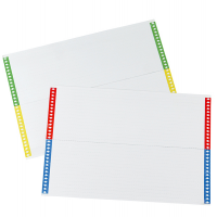 Cartoncini per cartelle sospese - cassetto - 28 cartoncini per foglio - 31 cm - conf. 10 fogli - Bertesi - 032-10 - 8058983260142 - DMwebShop