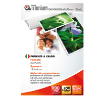 Pouches business card - 60 x 90 mm - 2 x 125 micron - conf. 100 pezzi - Titanium - PP525-08T - 8025133034854 - DMwebShop