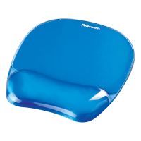 Mousepad con poggiapolsi in gel - blu trasparente - Fellowes - 9114120 - 077511911415 - DMwebShop