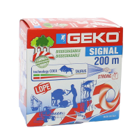 Nastro segnaletico Signal - biodegradabile - 7 cm x 200 mt - bianco-rosso - Geko - 200/26 - 8014846092077 - DMwebShop