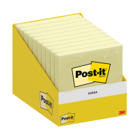 Blocco foglietti - 76 x 76 mm - giallo canary - 100 fogli - conf. 10 blocchi - Post-it - 7100317841 - 4064035126773 - DMwebShop