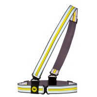 Banda sicurezza alta visibilita' Cross Wrap - regolabile - giallo fluo - Wowow - 120022 - 5420071102239 - DMwebShop