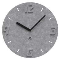 Orologio da parete effetto 3D - Ø 30 cm - PET - grigio - Alba - 3129710017874 - DMwebShop