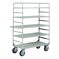 Carrello da lavoro - 4 piani estraibili - 132 x 67 x 177 cm - 450 kg - grigio - Tecnotelai - C060G - DMwebShop