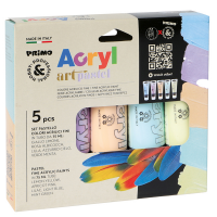Colori Acryl - 75 ml - colori pastel assortiti - astuccio 5 colori - 8006919042126 - DMwebShop