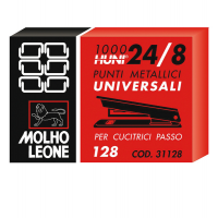 Punti - 128 - 24/8 - metallo - conf. 1000 pezzi - Molho Leone - 31128 - 8002057310288 - DMwebShop