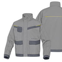 Giacca da lavoro Mach 2 Corporate - tela-poliestere-cotone - taglia XL - grigio chiaro-grigio scuro - Deltaplus - MCVE2GRXG - 3295249231057 - DMwebShop