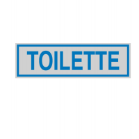 Targhetta adesiva - TOILETTE - 16,5 x 5 cm - Cartelli Segnalatori - 96662 - 9666200010 - DMwebShop