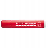 Marcatore permanente Marker - punta a scalpello - 6,5 mm - rosso - Tratto - 840102 - 8000825004025 - DMwebShop