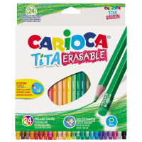 Pastelli Tita cancellabile - astuccio 24 pezzi - Carioca - 42938 - 8003511429386 - DMwebShop