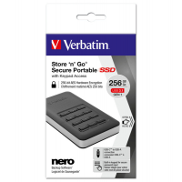 Memoria SSD portatile Store 'N'Go Usb 3.1 - con tastierino numerico - 256 Gb - Verbatim - 53402 - 023942534020 - DMwebShop