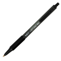 Penne a sfera a scatto Soft Feel - punta 1 mm - nero - conf. 12 pezzi - Bic - 837397 - 070330914360 - DMwebShop