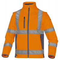 Giacca Softshell Moonlight 2 alta visibilita' - poliestere - taglia L - arancio fluo - Deltaplus - MOON2OGGT - 3295249222178 - DMwebShop