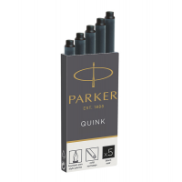 Cartucce quink permanente - nero - Paker - scatola 5 pezzi - Parker - 1950382. - 3501179503820 - DMwebShop