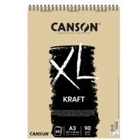 Album spiralato lato corto XL kraft - A3 - 90 gr - 60 fogli - conf. 5 pezzi - Canson - 400039142 - 3148950074928 - DMwebShop