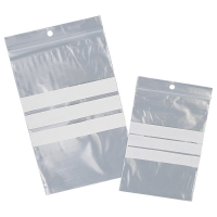 Sacchetti zip con bande scrivibili e foro - 80 x 120 mm - 50 micron - PE - conf. 100 pezzi - Viva - 3070BAD - 8014035216000 - DMwebShop