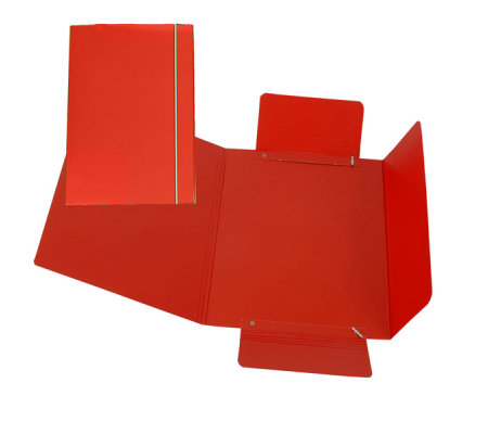 Cartellina con elastico cartone plastificato 3 lembi - 17 x 25 cm - rosso - conf. 10 pezzi - Cart. Garda - CG0040LBXXXAE02 - 8001182001115 - DMwebShop