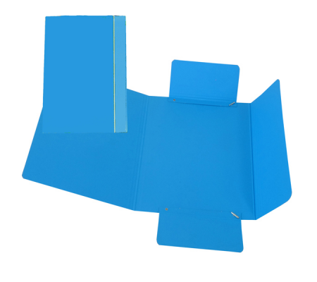 Cartellina con elastico cartone plastificato 3 lembi - 17 x 25 cm - azzurro - Cart. Garda - CG0040LBXXXAE06 - 8001182001139 - DMwebShop