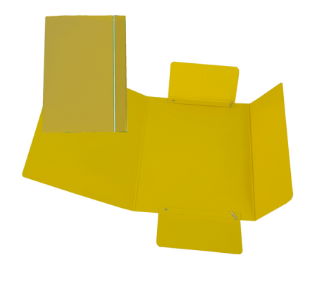 Cartellina con elastico cartone plastificato 3 lembi - 17 x 25 cm - giallo - conf. 10 pezzi - Cart. Garda - CG0040LBXXXAE04 - 8001182001146 - DMwebShop