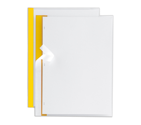 Cartelline Poli 200 PPL - 21 x 29,7 cm - trasparente dorso Giallo - conf. 10 pezzi - Sei Rota - 66230506 - 8004972015767 - DMwebShop