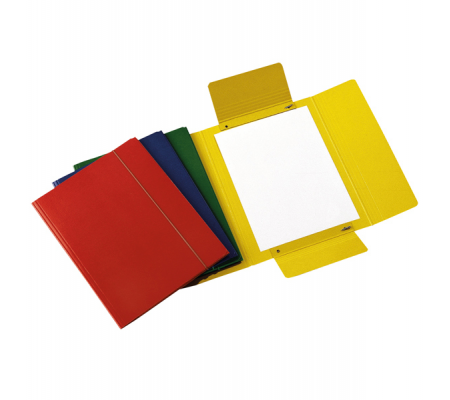 Cartellina con elastico presspan 3 lembi - 700 gr - 25 x 34 cm - colori assortiti - conf. 10 pezzi - Cart. Garda - CG0032PBXXXAE15 - 8001182002709 - DMwebShop