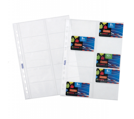 Buste forate porta cards PPL 10 tasche - 21,5 x 29,7 cm - trasparente - conf. 10 pezzi - Favorit - 100460075 - 8006779002506 - DMwebShop