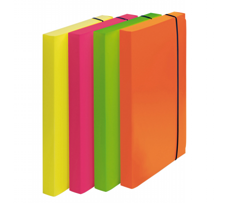 Cartella progetto Shocking File - con elastico - 24 x 35 cm - colori fluo assortiti - Fellowes - 1028101 - 043859658923 - DMwebShop