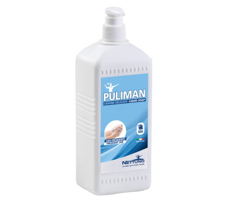 Sapone liquido Puliman - lavanda - flacone dispenser da 1 lt - Nettuno - 00260 - 8009184100218 - DMwebShop