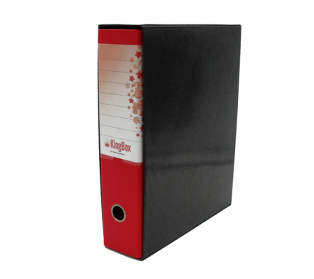 Registratore Kingbox - dorso 8 cm - protocollo - 23 x 33 cm - rosso - Starline - RXP8RO - 8025133025715 - DMwebShop