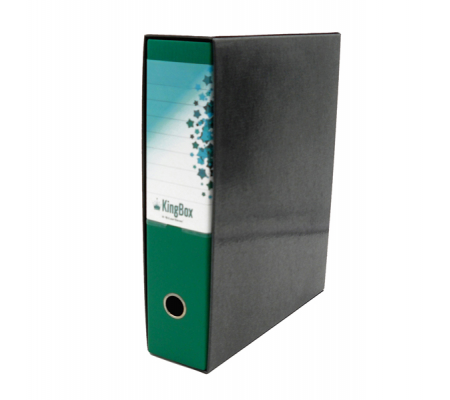 Registratore Kingbox - dorso 8 cm - protocollo - 23 x 33 cm - verde - Starline - RXP8VE - 8025133025739 - DMwebShop