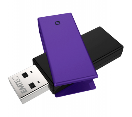 Memoria USB 2.0 - C350 - 8 Gb - viola - Emtec - ECMMD8GC352 - 3126170159731 - DMwebShop