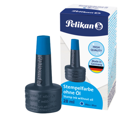 Inchiostro 4k per cuscinetti - senza olio - 28 ml - blu - Pelikan - 351213 - 4012700351210 - DMwebShop