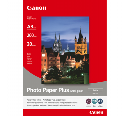 Carta fotografica Plus Semi-Gloss SG-201 - A3 - 20 Fogli - Canon - 1686B026 - 4960999405421 - DMwebShop